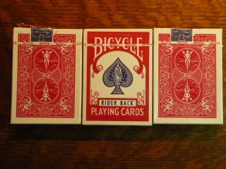 Bicycle Standard Poker Playing Cards Rider Back