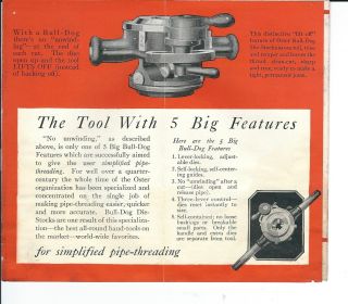 AS - 027 - 1900 ' s Oster Pipe Threading Equipment,  Advertising Leaflet Illust 3