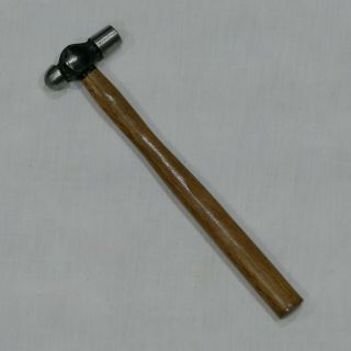 Vintage Small Ball Peen Hammer Machinist Jeweler Gunsmith 6.  2oz With Handle