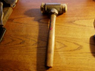 Antique Vintage Basa Hammer Green Tweed & Co.  No.  3 USA Made 3