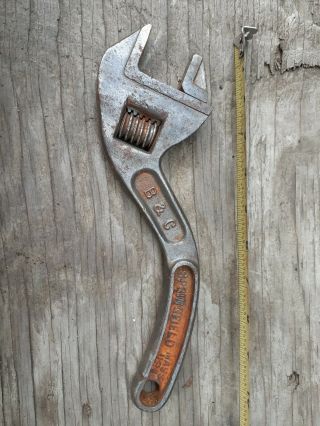 Antique B & C (bemis & Call) 10 " Adjustable " S " Style Wrench