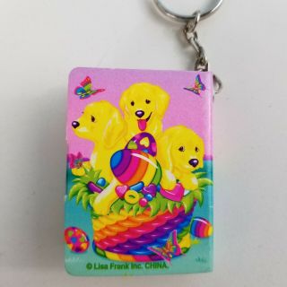 Lisa Frank Casey Candy Golden Retriever Easter Basket Keychain mini notebook 3