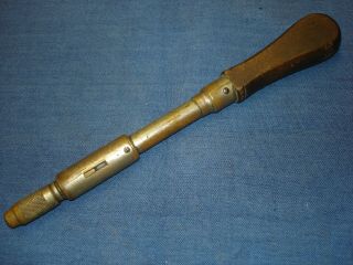 Vintage / Antique North Bros.  / Yankee Spiral Ratchet Screwdriver: Flat Handle