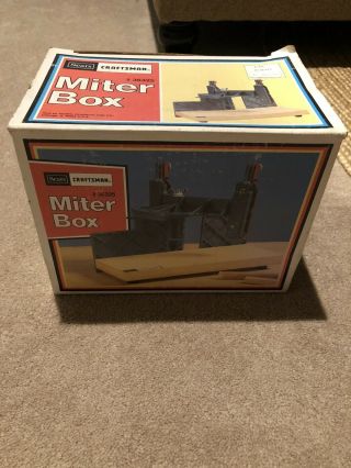 Vintage Sears Craftsman Miter Box With Box Model No.  881.  36325