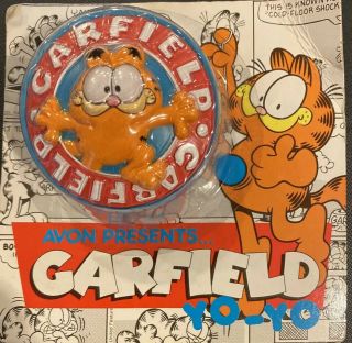 Old Stock Vintage 1981 Garfield Orange Cat Yoyo Yo - Yo In