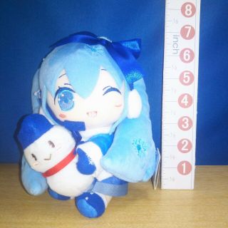 A71167 Vocaloid Hatsune Miku Plush Doll Mascot Snow Miku