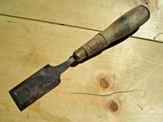 Vintage Antique Charles Buck Cast Steel 1 7/16 " Beveled Edge Wood Chisel