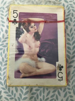 Vintage Royal Flushes Nude Adult Playing Cards 54 Complete Set See Detail