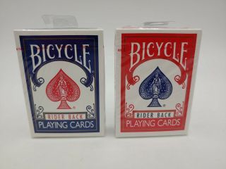 Bicycle 808 Rider Back Playing Cards,  Blue Seal,  Ohio Made,