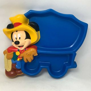 Mickey Mouse Cowboy Chuck Wagon Collectors Plate E8