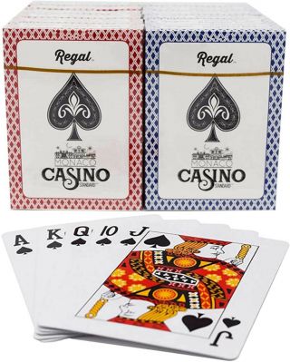 Regal Games Playing Cards,  Standard Index,  Poker Size Cards,  Set Of 12 Decks