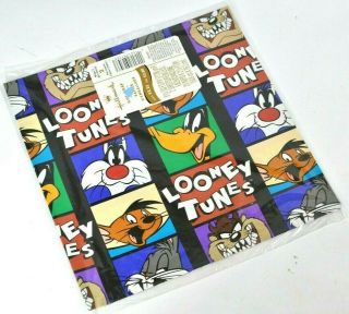 Vintage Wrapping Paper Looney Tunes Bugs Bunny Daffy Taz Hallmark Nos 90s