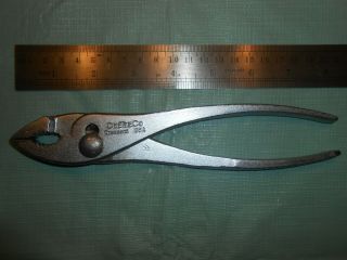 Vintage " Cee Tee Co Crescent Usa " Slip Joint 8 " Pliers