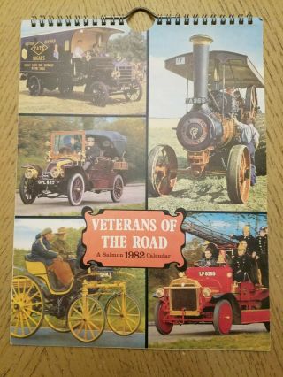 Vtg 1982 Veterans Of The Road Antique Car Vehicle 12 Month Wall Calendar