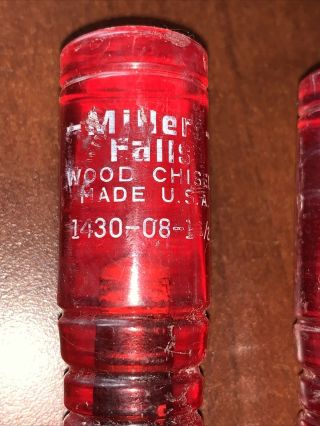 Vintage Miller Falls Wood Chisel Set 2 Piece 1430 1/2 