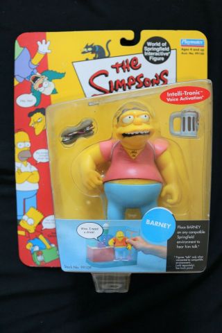The Simpsons Barney Figurine - 2000 Playmates Figure