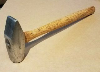 Vintage Craftsman Blacksmith Cross Peen Hammer - 2.  5 Lb,  15” Handle