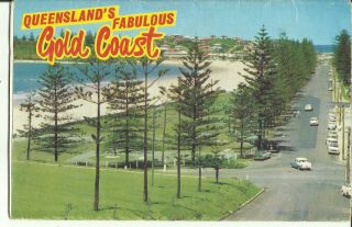 Australia Postcard View Folder - Gold Coast,  Qld - 1960 
