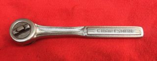 Vintage Craftsman 1/4 In Drive Thumb Wheel Fine Tooth Quick Release Ratchet Usa