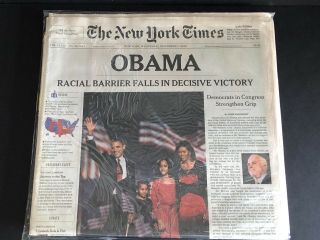 Obama Election / The York Times Late Edition November 5,  2008 /