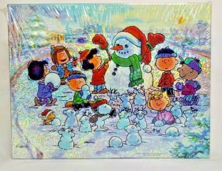 Peanuts Snoopy Charlie Brown Springbok 500 Piece Puzzle Winter Wonderland