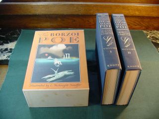 1982 The Borzoi Poe Complete Poems And Stories Of Edgar Allan Poe 2 Vol Book Set