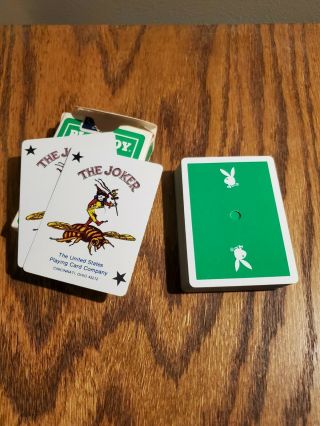 Rare Green Vintage Playboy Casino Playing Cards
