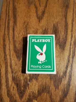 Rare Green Vintage Playboy Casino Playing Cards 3