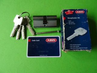 Old High Security Lock Door Cylinder Abus Box 5 Keys.  Lock Padlocks