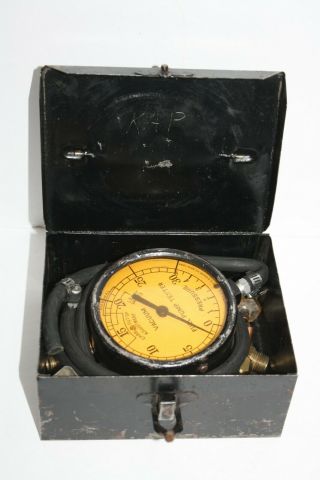 Vintage Fuel Pump Tester Vacuum Pressure Gauge Us Gauge Co