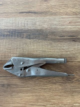 Vintage Craftsman Vise Grip Pliers 45343 Wf - J Made In Usa