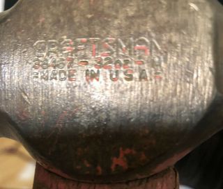 VINTAGE USA 32oz Ball Peen Hammer CRAFTSMAN HAMMER machinist blacksmith 3
