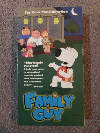 Family Guy Emmy Award For Your Consideration Vhs 1999 " Brian: Portrait Of A Dog "
