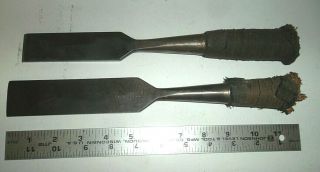 2 Vintage Flat Chisels,  Charles Buck,  And Buck Brothers