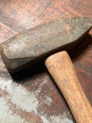 Vintage Craftsman Blacksmith Cross Peen Hammer - 2 Lb W/ Vtg 15” Handle