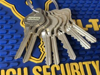 7 X (r145) Schlage Primus High Security Precut Keys Locksmith Locksport
