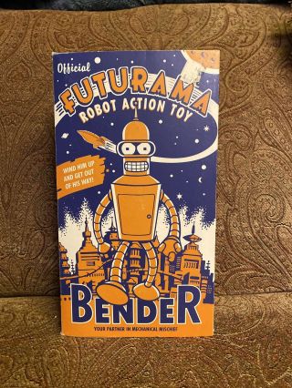 Futurama Robot Wind Up Bender Action Toy 2001
