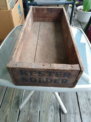 Vintage Kester Solder Advertising Crate 3