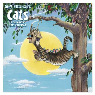 Gary Patterson’s Cats 12 " X 24 " 16 Month 2021 Wall Calendar