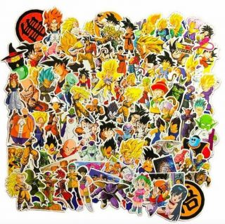 100 Piece Dragon Ball Z Dbz Character Laptop Decal Phone Decal Sticker Pack