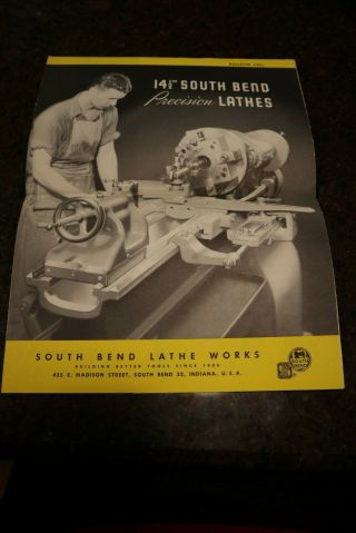 1952 South Bend Machine Tool 14.  5 