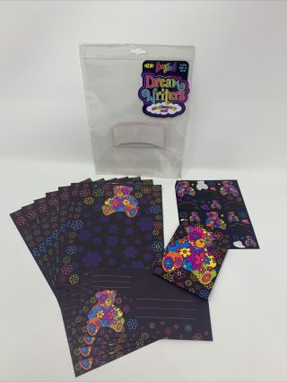 Lisa Frank Dream Writers Stationery Set Bear Hearts Flowers Stickers Paper