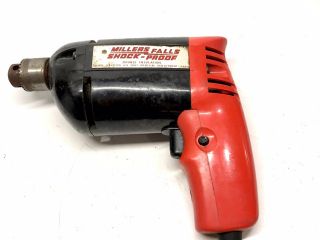 Vintage Millers Falls Electric Drill Model No.  Sp2014 3/8 Shock Proof Made Usa