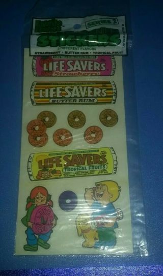 Vintage 1983 Life Savers Scratch N Sniff Stickers