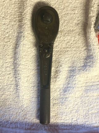 Vintage Craftsman 3/8 Drive Ratchet Socket Wrench Long C Circle H Usa