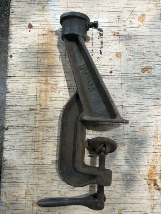Vintage Niagara Lg.  Turning Machine Workbench Stand Tinsmith Tin Knocker Tool