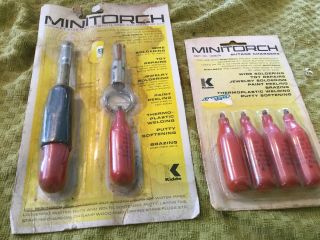 Kidde Torch Jet Mini Torch & 4 Butane Chargers In Package