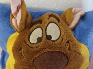 Scooby Doo Plush Pillow.  3d Vintage Hard To Find.  Soft