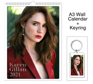 Karen Gillan 2021 Wall Holiday Calendar,  Keyring