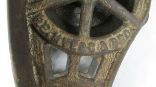 ANTIQUE CAST IRON FE MYERS HAY TROLLEY H 453/454 METAL PULLEY 2